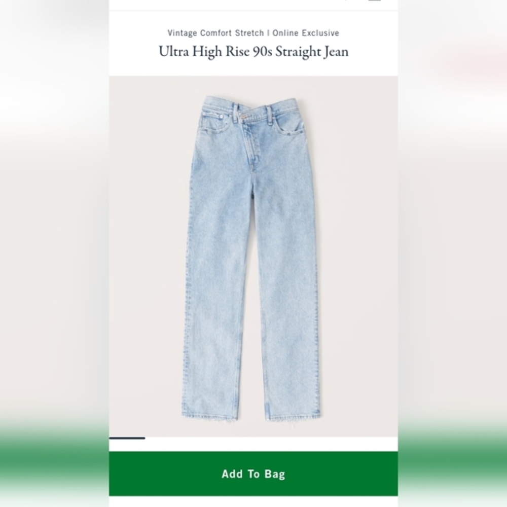 Ultra 90s high ride straight jeans